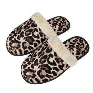 Leopard Print Warm Slippers