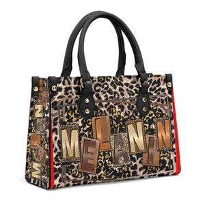 Melanin Leopard Print Luxury Handbag