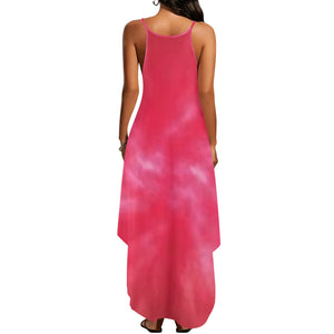 Melanin Red Tye Dye Dress