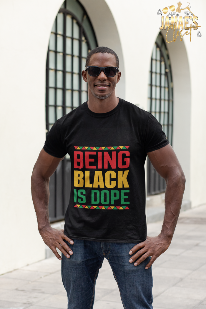 Being Black Is Dope Mens T-shirts