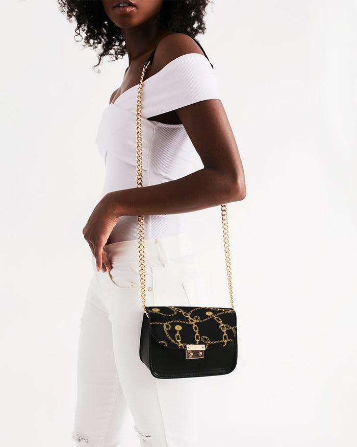 Chains of Gold Small Shoulder Bag