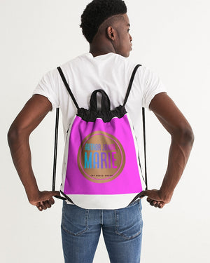 Author Logo Pink Canvas Drawstring Bag freeshipping - %janaescloset%
