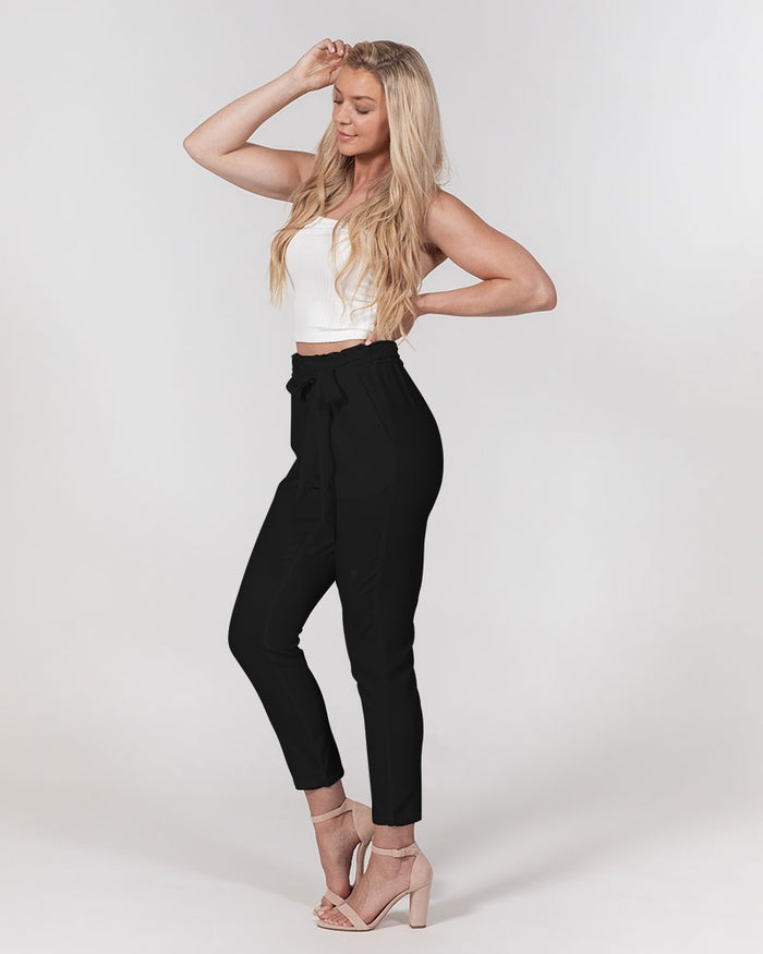 Stunning Lady Belted Tapered Pants