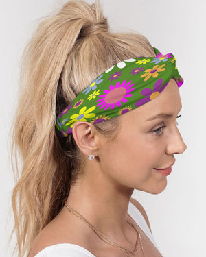 Spring Flowers Twist Knot Headband Set freeshipping - %janaescloset%