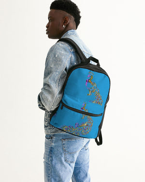 Sky Blue Small Canvas Backpack freeshipping - %janaescloset%