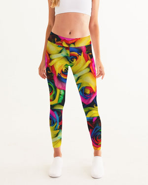 Rainbow of Roses Women's Yoga Pants