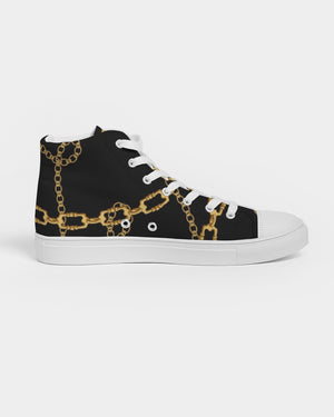 Chains of Gold Women's Hightop Canvas Shoe
