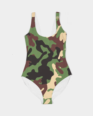 Camouflage  Women's One-Piece Swimsuit freeshipping - %janaescloset%