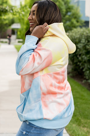 Cotton Candy Tie-Dye Hoodie