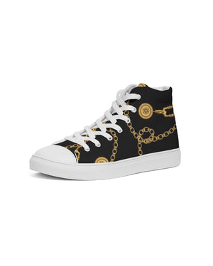 Chains of Gold Women's Hightop Canvas Shoe