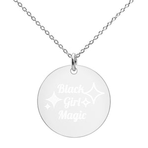 Black Girl Magic Disc Necklace freeshipping - %janaescloset%