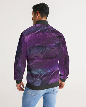 Purple Passion Men's Stripe-Sleeve Track Jacket freeshipping - %janaescloset%