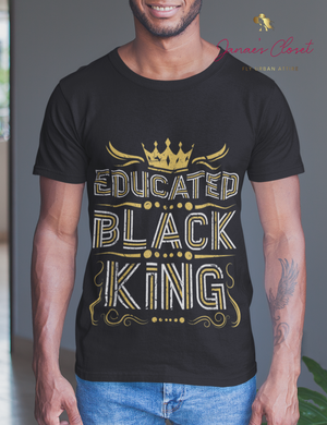 Educated Black Kings Men's Graphic Tee freeshipping - %janaescloset%